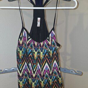 A-Line Flowy Drop Arm Tank Top Blouse Shirt